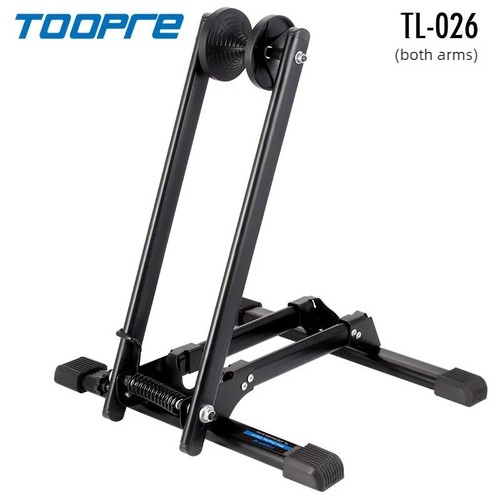 TOOPRE Mountainway supporto parcheggio pieghevole bicicletta uno/due bracci supporto ruota stabile - Foto 7 di 7