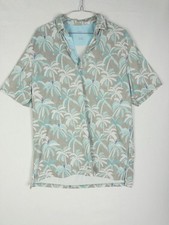 Johnnie-O Polo Shirt Mens M Hawaiian Vacation Performance Golf Palm Trees