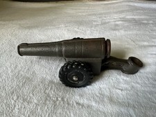 USA 1940's Big Bang Carbide Toy Cannon Cast Iron Premier Military - Vintage Toy