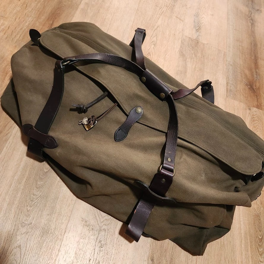 Sac De Voyage Filson Duffle En Coton Marron, Taille Homme, Zip