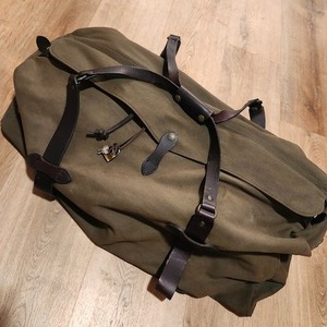 Sac De Voyage FILSON Weekender - Tissu Coton Noir - Fabriqué Aux USA (Discontinué)