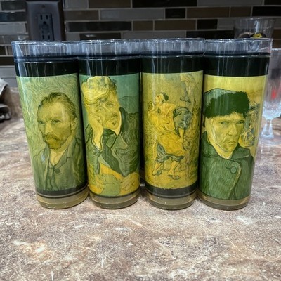 Set of 8 High Ball Van Goh Glasses