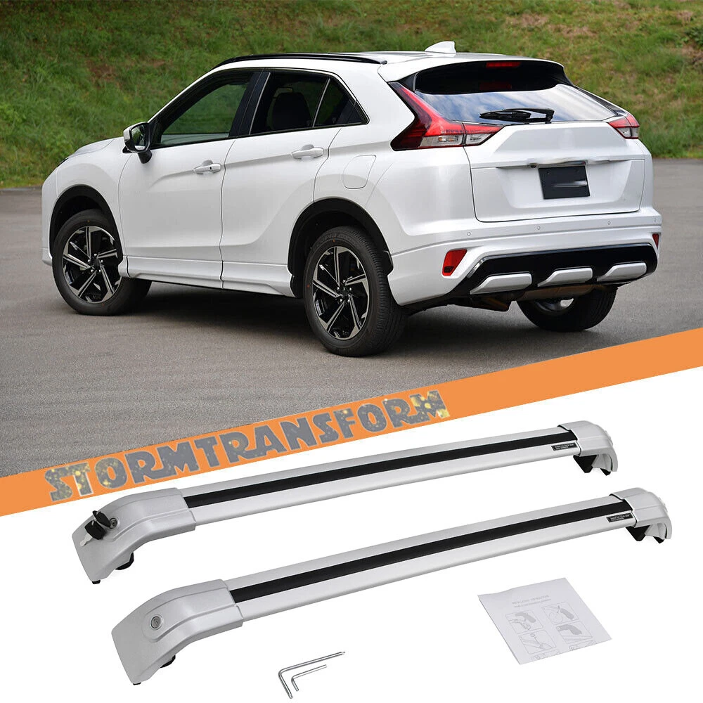 2pcs Silver Cross Bars For Mitsubishi Eclipse Cross 2018-2023 Accessories  Roof | eBay