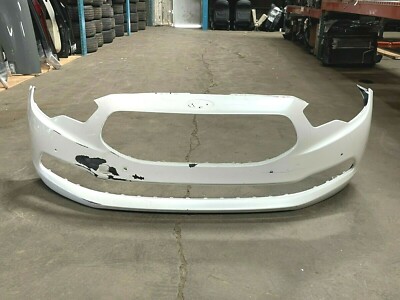  2015-2018 KIA K900 FRONT BUMPER COVER FACE PANEL BARE W/ PDC OPTION OEM WHITE