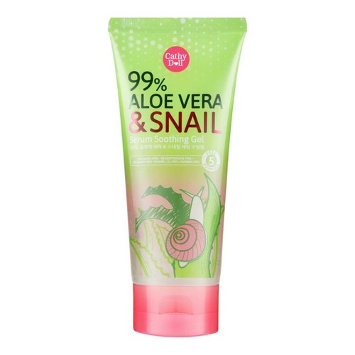 175g pack of 4 Cathy Doll 99% Aloe Vera & Snail Serum Soothing Gel - Picture 2 of 4