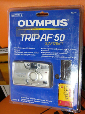 NEW Olympus Trip AF 50 35mm Film Camera 28mm wide angle with Glass