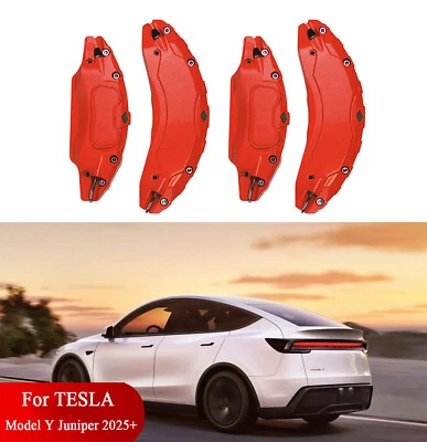 Brake Caliper Covers for Tesla Model Y Juniper 2025 2026 Accessories with Decals - Image 1 of 4
