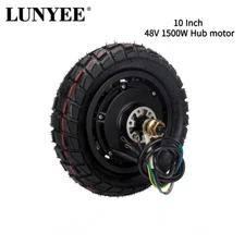 10 Inch Dual Drive Electric Motor 48v 1500W Disc Brake Brushless For Tire E-Bike