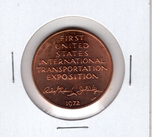 1972 First United States International Transportation Exposition Bronze Medal