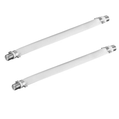 WENTRONIC 2x Fensterdurchführung F-Buchse Sat TV Antennen Flach Kabel Verbinder HD Fenster