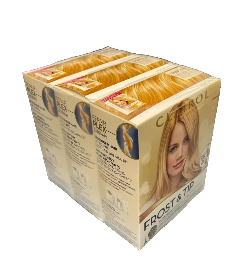 Clairol Escarcha y Punta Rubia Destacados Con Reparación Plex 2X Pack de 3 Foto 4 de 4