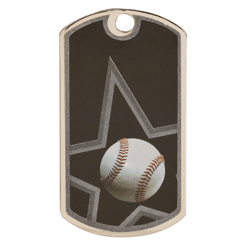 Baseball "Dog Tag" Style Medals Personalized Free - 第 1/2 張圖片