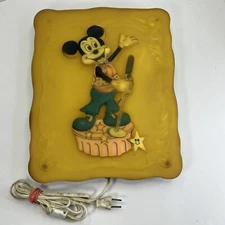 Walt Disney Mickey Mouse Vintage Wall Lamp Night Light Norman Industries Works