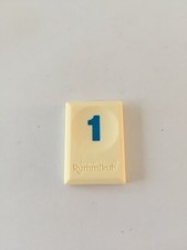 Tuile chiffre 1 un bleu pièce Rummikub Le rami des chiffres jeu de voyage