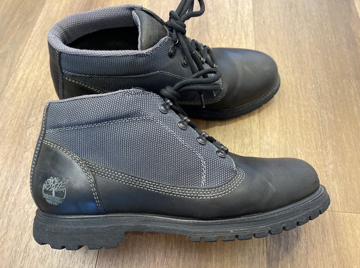 Timberland Campsite Mens Size 8 Triple Black Waterproof Leather Chukka Boots Timberland 6-inch Premium Waterproof Black Boots Men Size 8  main image 3