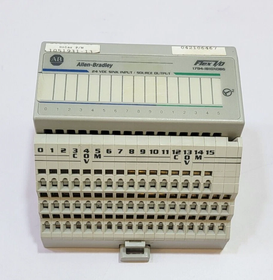 ALLEN BRADLEY 1794-IB10XOB6 SINK INPUT / SOURCE OUTPUT 24VDC - Picture 1 of 6