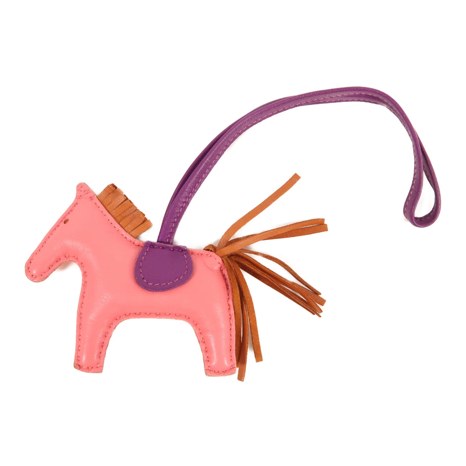 HERMÈS HERMES Rodeo PM Swift pelle rosa viola marrone