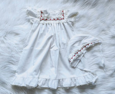 Vintage Infant Gown and Matching Bonnet