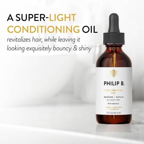 PHILIP B Rejuvenating Oil – 60ml | Intensive Moisture Treatment for Dry, Dama... - Picture 2 of 7