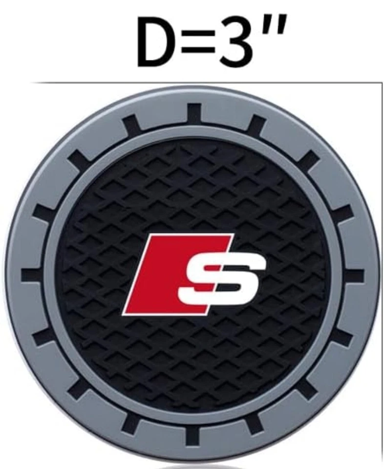 Posavasos portavasos coche Audi S-Line para Audi S-Line S1 S4 S3 S4 S5 Foto 4 de 4