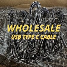 Lote de cable cargador largo USB-C tipo C de 10 pies a granel para i-Phone 15 16 17 Samsung