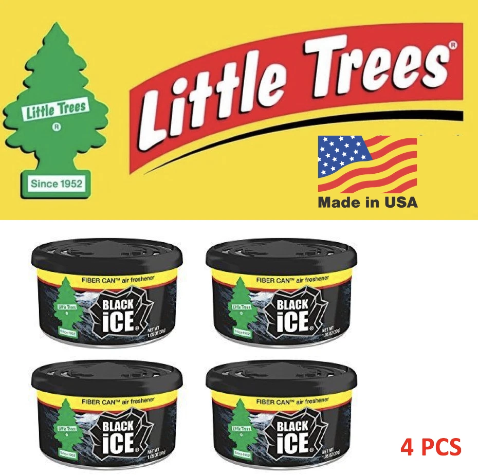 Fiber Can Black Ice little trees UFC 17855 MADE IN USA Pack of 4