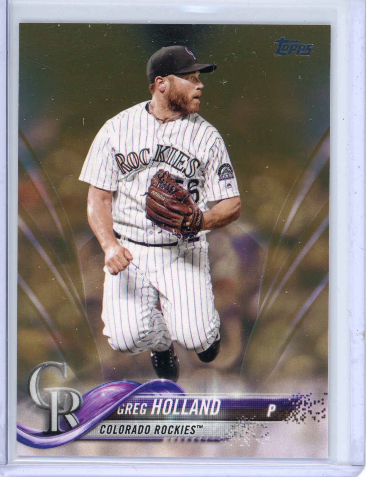 2018 Topps Greg Holland 269 Gold 1564/2018 Colorado Rockies