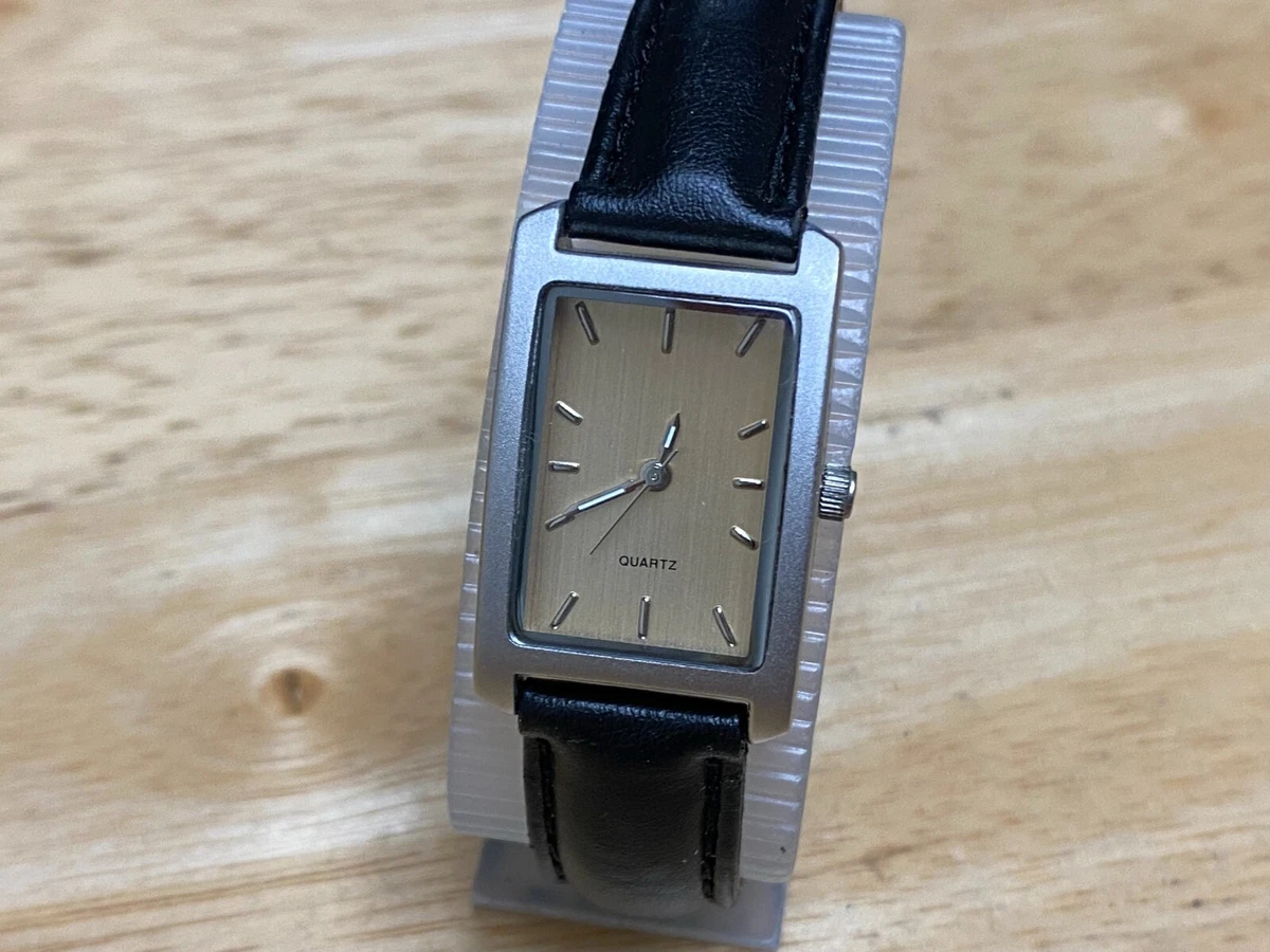 Liz Claiborne Spark Seduction Lady Silver Rectangle Analog Quartz