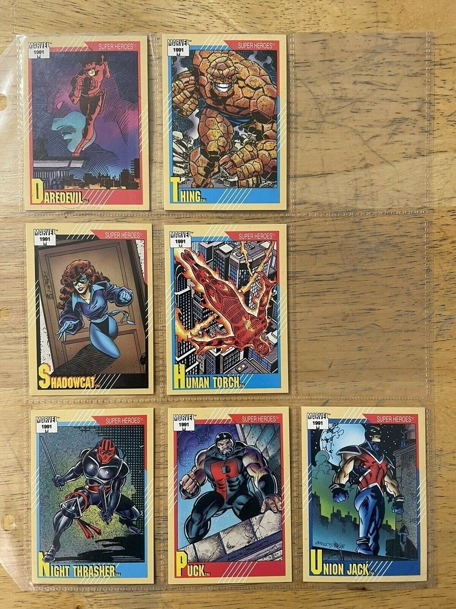 Marvel Impel Skybox 90 card lot Wolverine Cable Avengers Spiderman