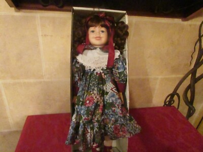 porcelain doll by duck house limited edition 1886/5000 ,name emily