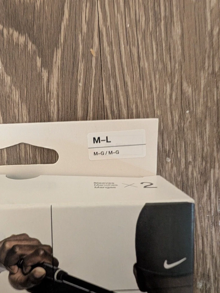 Para Hombres Nike Dri-Fit UV Solar Golf Mangas Negras Adulto Talla M/L Nuevo Foto 2 de 3