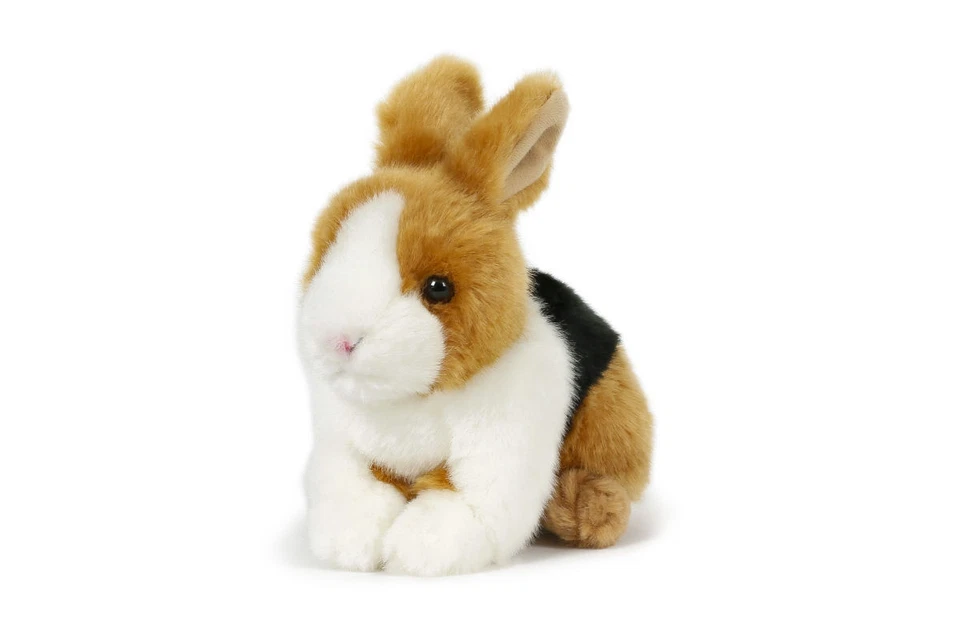 SEMO Hase Kaninchen braun-weiß Plüschtier Stofftier Kuscheltier Plüsch-Osterhase