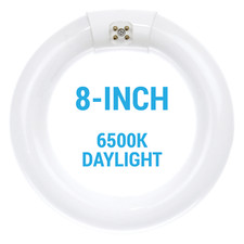 FC8T9/DL Fluorescent 8-Inch Circline Bulb 22W T9 6500K Daylight Light 4-Pin G10q