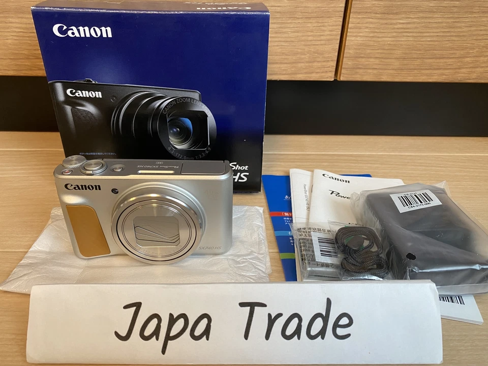 Canon PowerShot SX740 HS Silver Compact Digital Camera Zoom Lens Box JPN Tested - Image 3 of 4