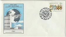 1987 UN NY FDC - United Nations Day - 39 Cent Stamp
