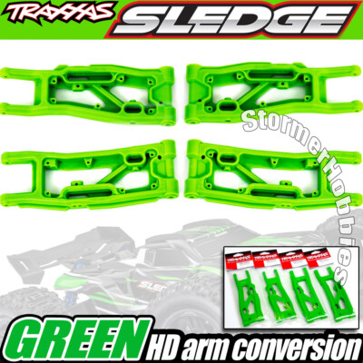 Traxxas Sledge Heavy Duty Green Suspension Arm package 9530G 9531G