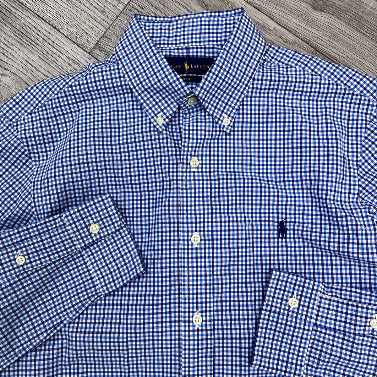 mens white check shirt