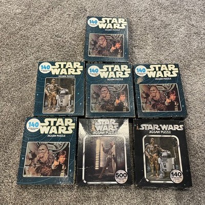 Vintage Lot Of 7 Kenner Star Wars Series Jigsaw Puzzles All are Complete