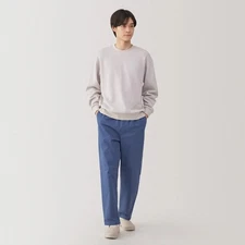 NWT Muji Washed Cotton Navy Easy Pants-Smoky Blue - Size M
