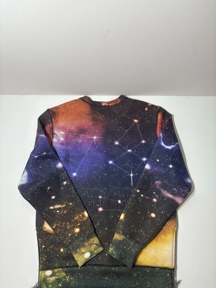 Diesel Sudadera Para Hombres S Polar Pullover Galaxy Estampado Completo AOP Cremallera Suéter Foto 4 de 4