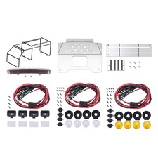 Upgrades Roll Cage Roof Light Parts for WPL D12 1:10 Scale RC Model Car DIY