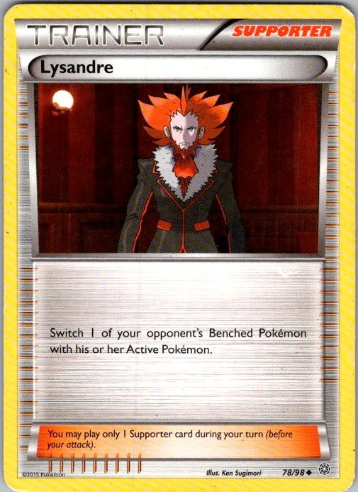 Lysandre 78/98 Uncommon Ancient Origins Pokemon Lightly Played
