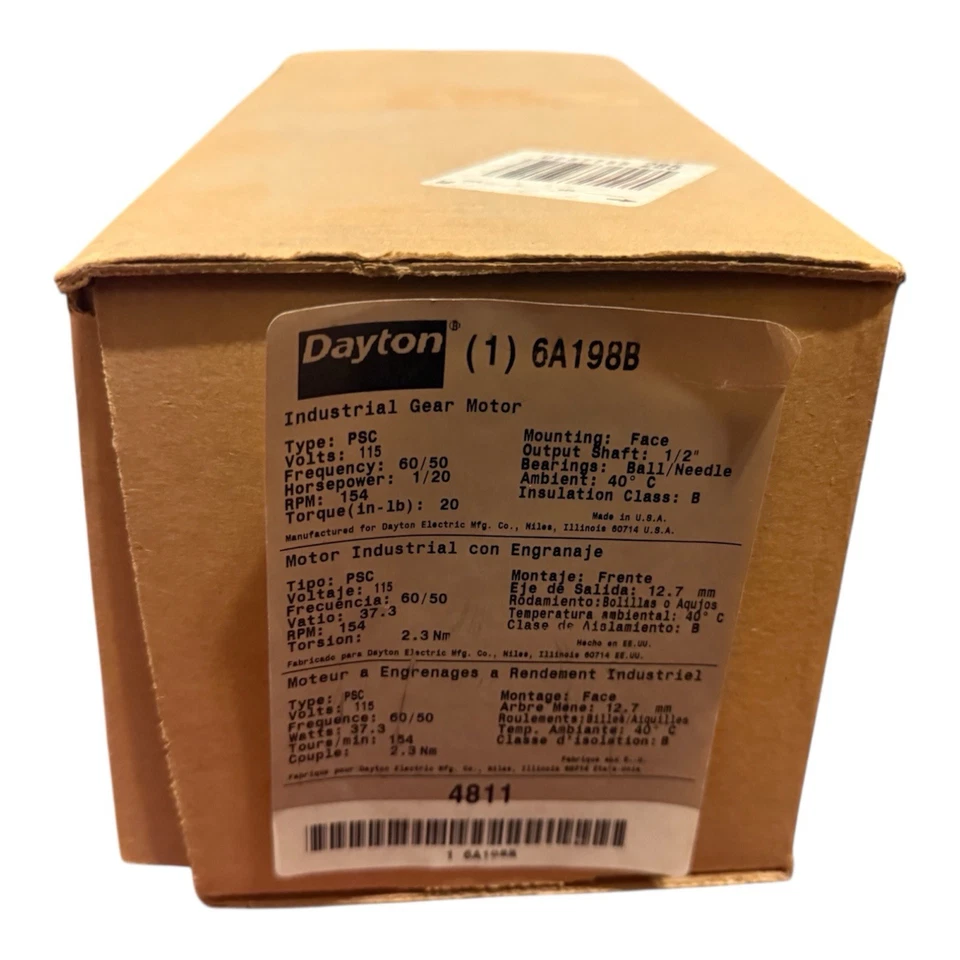 Dayton 6A198B Gear Motor - Image 4 of 4