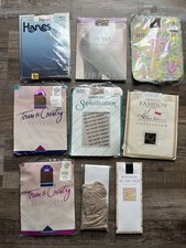 Lot of 9 pair of Vintage Nylons assortment of brands