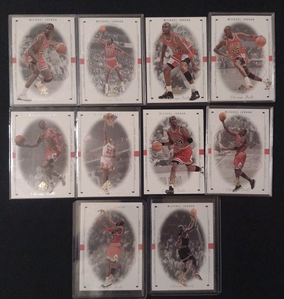 1998-99 Upper Deck SP Authentic Michael Jordan Complete Set #1-10