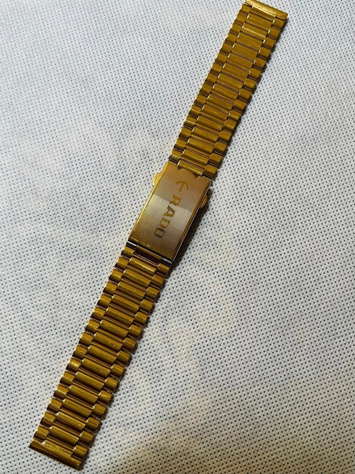 Brazalete 18mm Rado Diastar R0702994/Reemplazo Chapado en Oro - Imagen 4 de 4