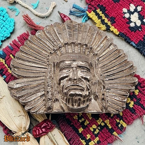 Barrely Living - Indian Chief - 4.94 ozt .999 Fine Hand Poured Silver #18 + COA