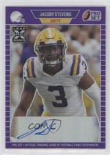 2021 Leaf Pro Set Metal 1989 Purple Rainbow 48/50 JaCoby Stevens Auto 0hx0