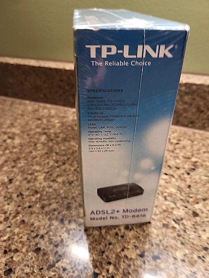 TP-Link ADSL2+ Modem TD-8616 Up to 24M Downstream bandwidth NEW Sealed - Image 4 of 4