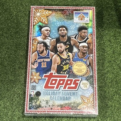 2025/26 Topps NBA Holiday Basketball Trading Card Advent Calendar Box Sealed